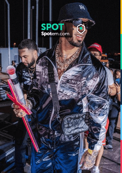 Louis Vuitton x YK White Dots 1.1 Millionaires Sunglasses worn by Anuel AA  on his Instagram account @anuel