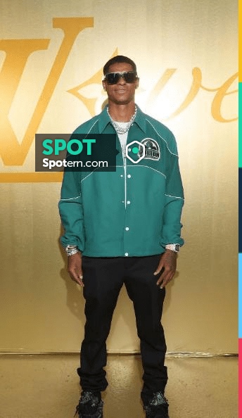 Marcus Rashford Green Jacket  Louis Vuitton spring-summer 2024