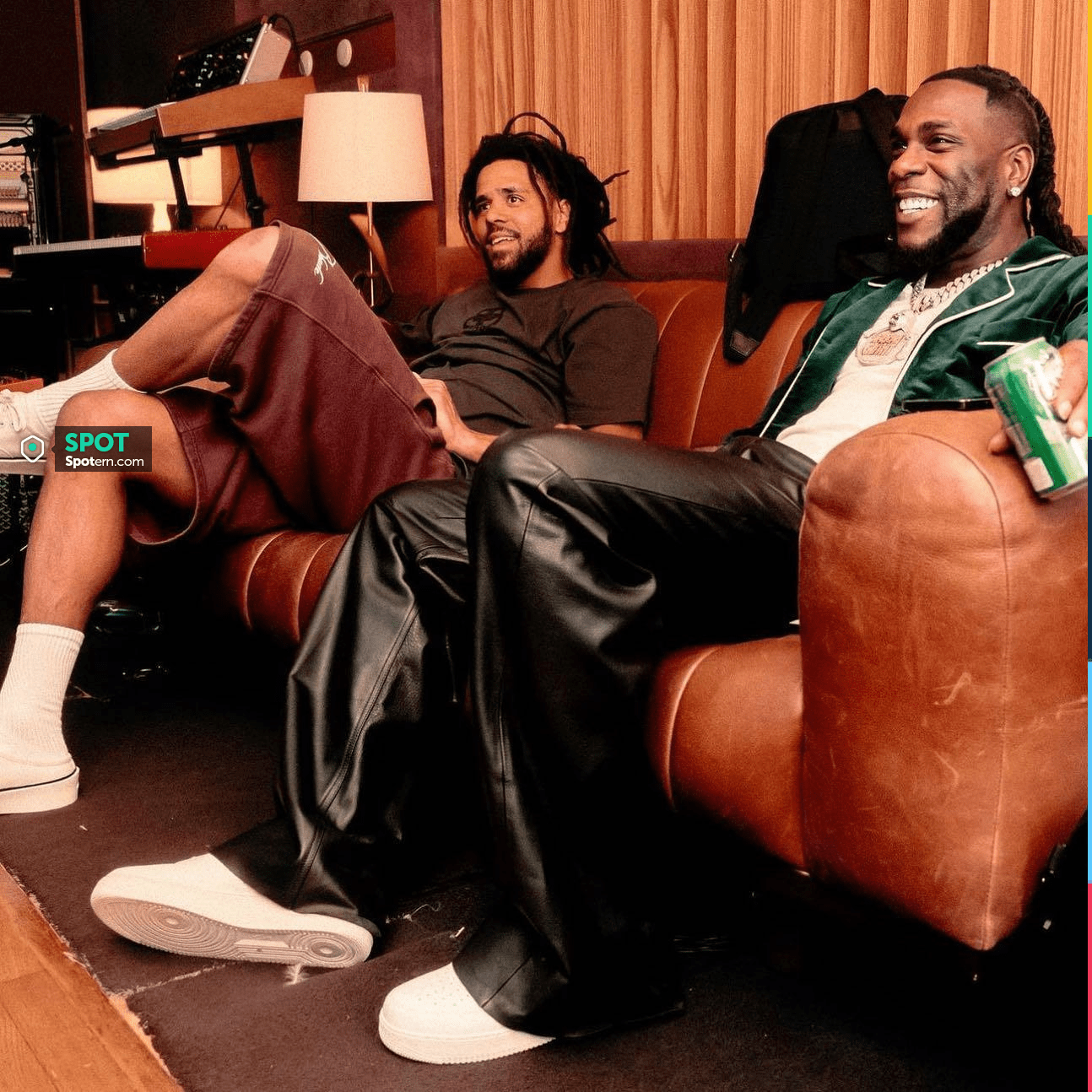 Fear of God White Slip On 101 Sneakers worn by J. Cole on the ...