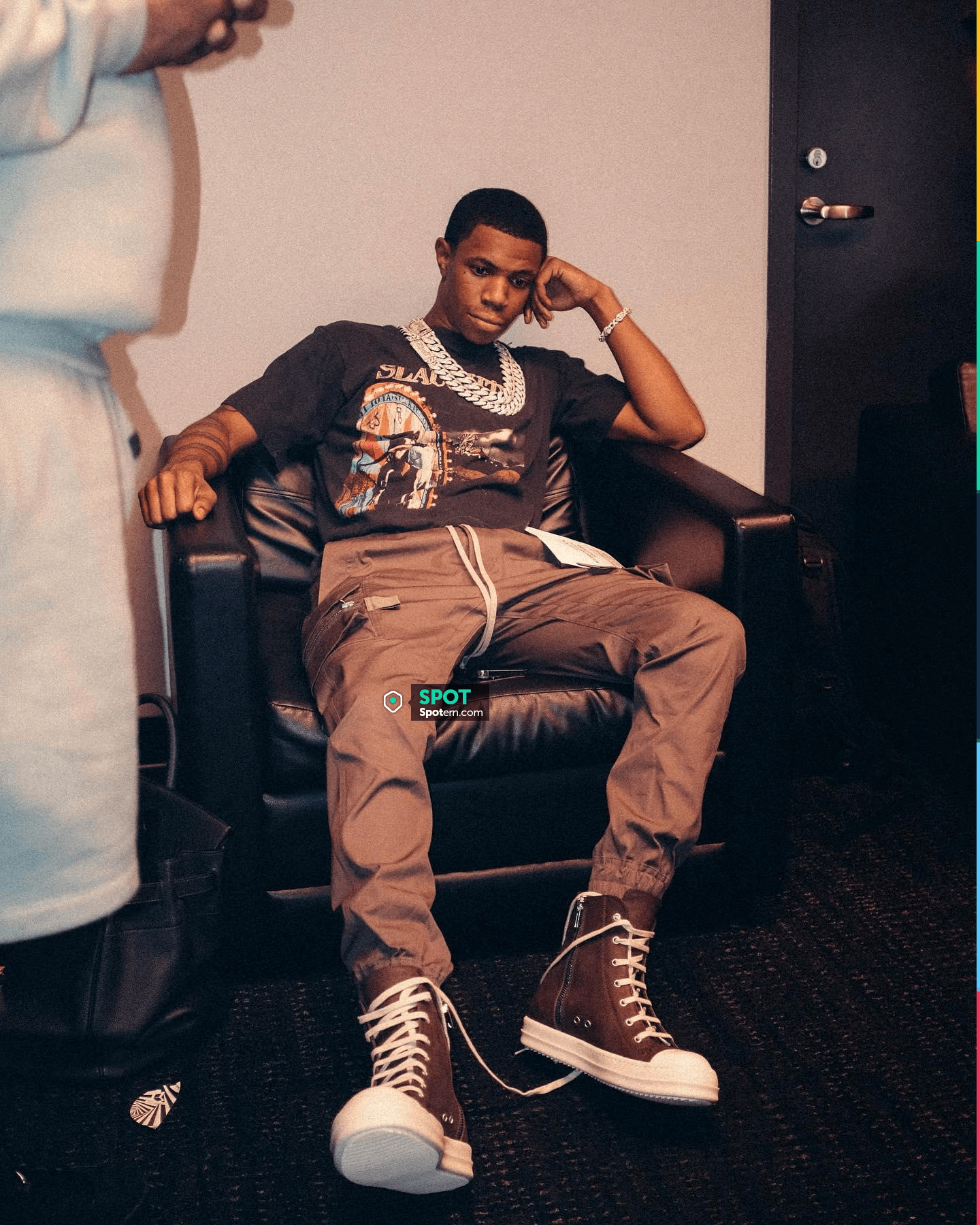 Rick Owens Dust Grey Mastodon Cargo Pants worn by A Boogie wit da