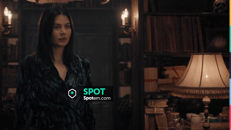 Ann Demeulemeester Emerald Green Crushed Velvet Coat worn by Satu