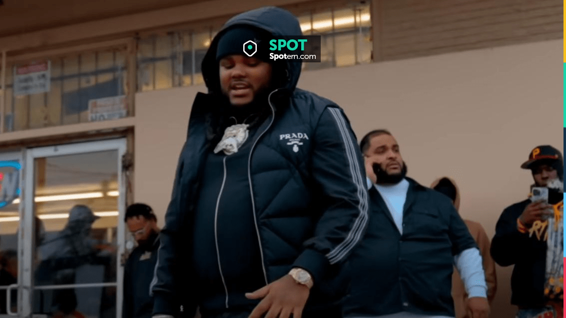Louis Vuitton Black LV Ahead Beanie worn by Tee Grizzley in Grizzley 2Tymes  (feat. Finesse2Tymes) [Official Video]