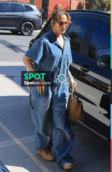 R13 Debbie Short Sleeve Coverall worn by Jennifer Lopez in Los