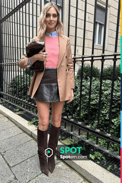 The Attico Cheope Knee High Boots worn by Chiara Ferragni on her