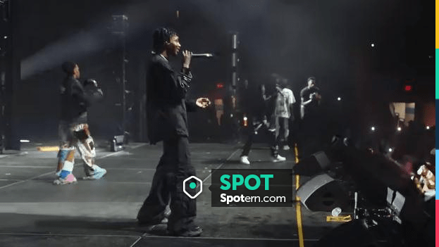 Balenciaga Black Zip Off Flared Cargo Pants Worn By Lil Tjay In His I