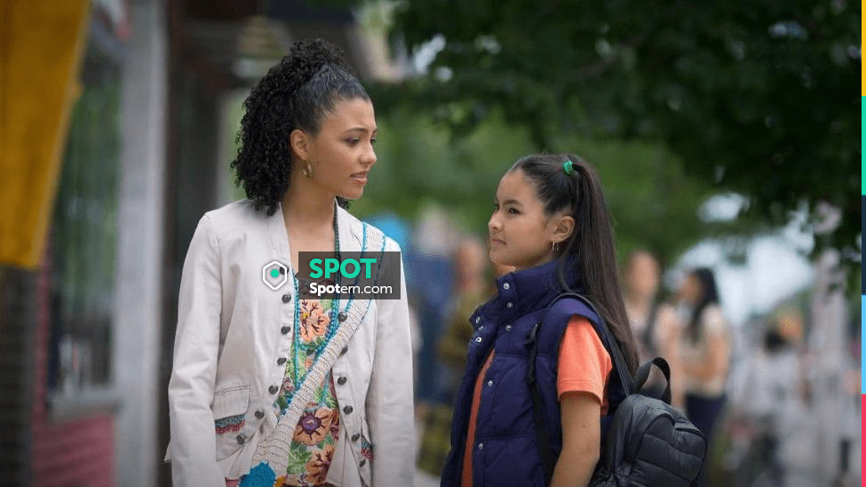 Free People Ruffles Romance Jacket worn by Madison Spencer (Aaliyah