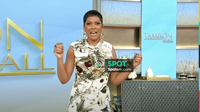 Floral Print Asymmetric Velvet Dress Worn By Tamron Hall As Seen In   444629 1704866471 