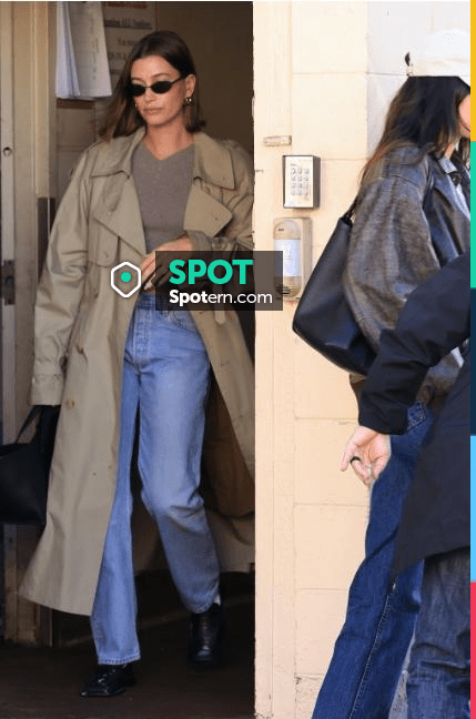 The Row June Coat worn by Hailey Bieber in Beverly Hills on January 21 ...