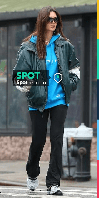 Palace Kappa x Alpine Hoodie worn by Emily Ratajkowski in NYC on January 24 2024 Spotern