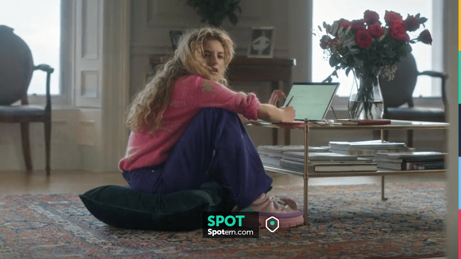 Koi Footwear Aiya Chunky Sneakers in Pastel Pink worn by Beatrice