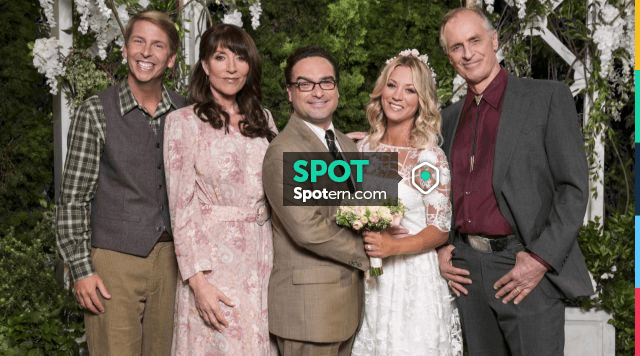 the wedding dress Adrianna Papell Penny Kaley Cuoco in The Big