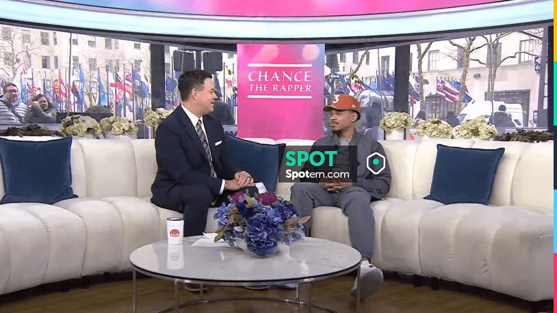 Moncler Aver Down Reversible Jacket in Graphite Gray worn by Chance The ...