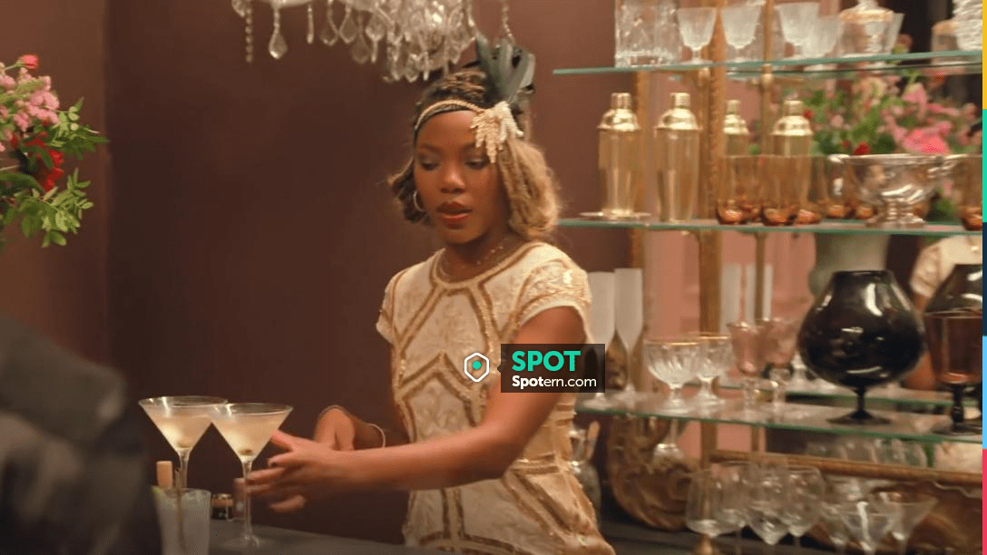 Lulus Spread Your Shine Gold Sequin Embroidered Bodycon Dress worn by Telly  Hall as seen in Vanderpump Villa (S01E07) | Spotern