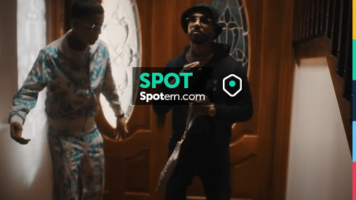 Amiri Black & Crystal-MA Hoodie worn by Anuel AA in Conep & Anuel AA