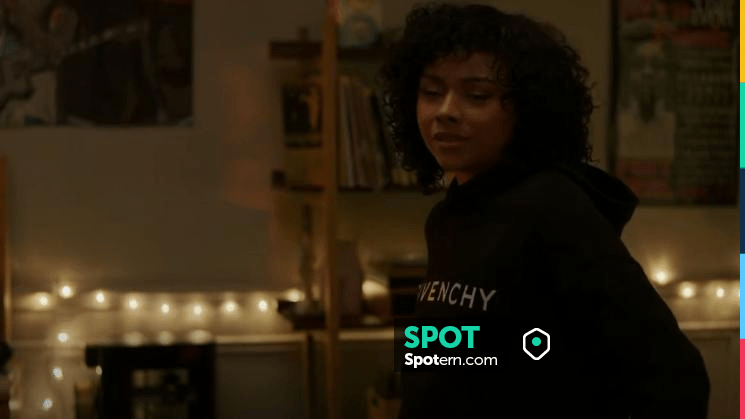 Givenchy Crop Hoodie worn by Effie (Alix Lapri) as seen in Power Book ...