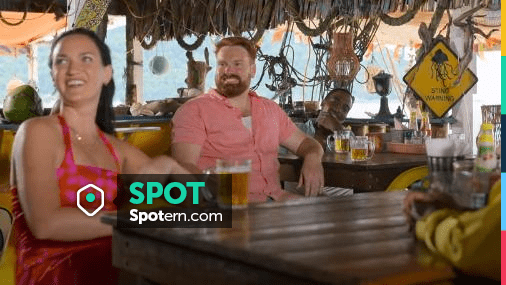 Gianni Bini X Venita Aspen Aria Geo Print Crepe Tie Shoulder Dress worn