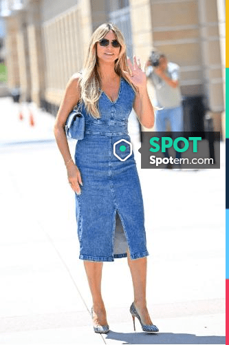 heidi klum denim dress agt Heidi Klum's 'AGT' Finale Dress: Photos, Videos & Outfit Details Hollywood Life