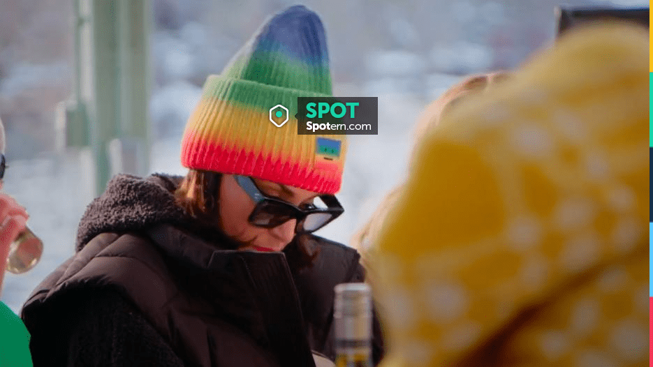 Acne Studios Rainbow Beanie worn by Bronwyn Newport as seen in The