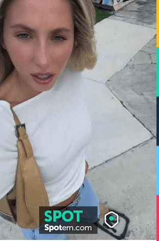 Prada Triangle-Logo Suede Slippers worn by Alix Earle on her Tiktok