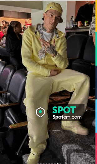 Nike Tech x NOCTA Citron Yellow Fleece Open-Hem Pants worn by