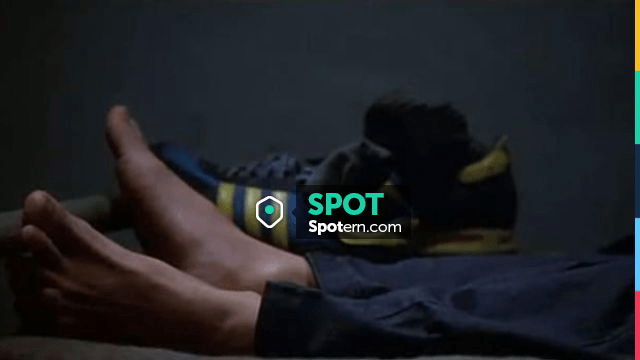 Adidas shoes blue and yellow in the film McVicar | Spotern