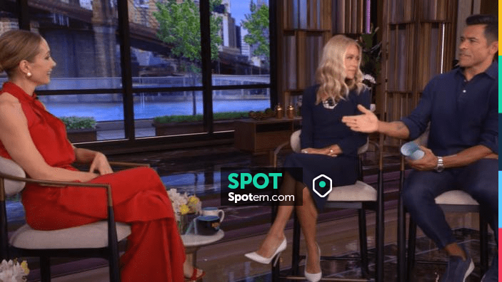 Vestido de Roland Mouret Rayner usado por Kelly Ripa como se ve en LIVE ...