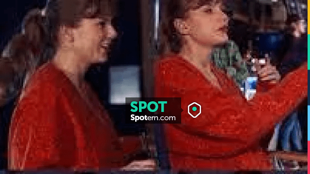 The Life Of A Showgirl Orange Cardigan of Taylor Swift in The Life of a