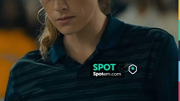 Chad Powers 2025 Perry Mattfeld Striped Polo Shirt worn by Ricky (Perry ...