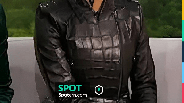 Chaqueta peplum de cuero usada por Martin Green en Donnie Wahlberg ...