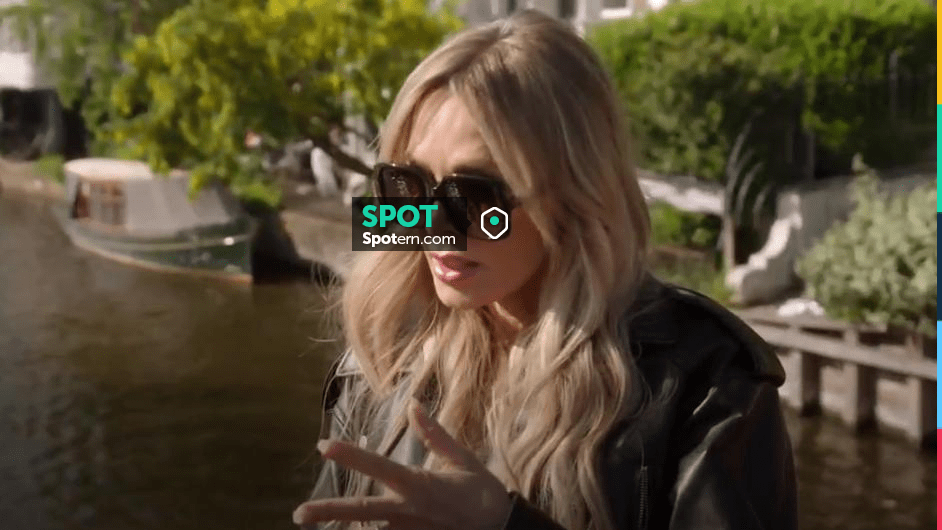 Gucci Casual Round Sunglasses, BlackBlackGrey worn by Tamra Judge as