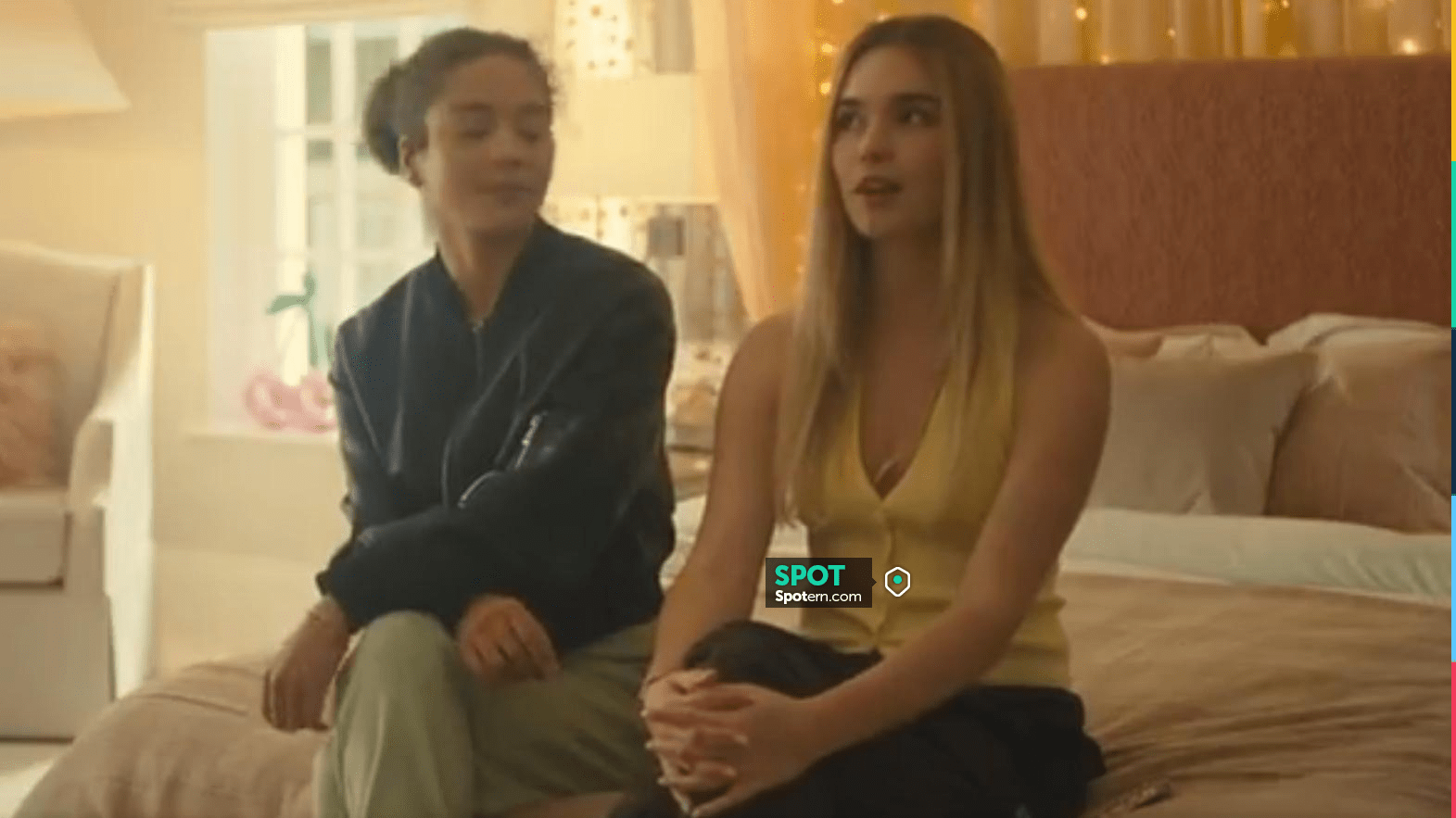 Lioness Brat Halter Top worn by Allegra Lonsdale (Amelia May) as seen