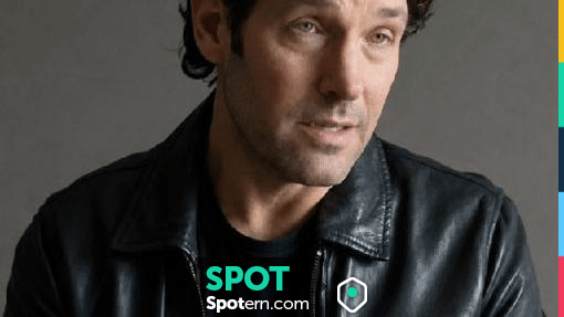 Paul Rudd Coat Power Ballad Black Leather Jacket worn by (Paul Rudd) as seen in Power ...