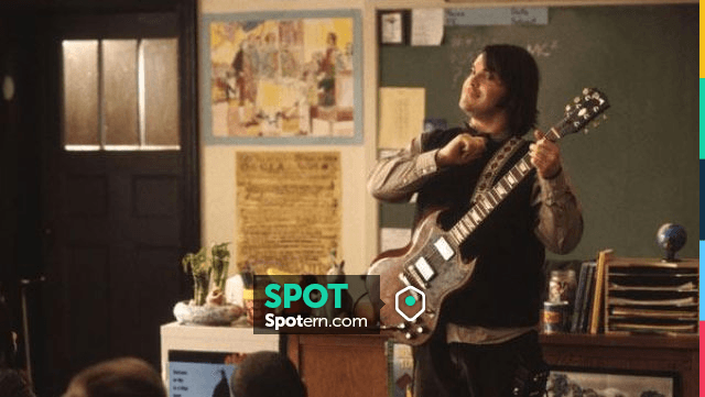 The guitar of Dewey Finn (Jack Black) in the movie School of rock / the Rock  Academy
