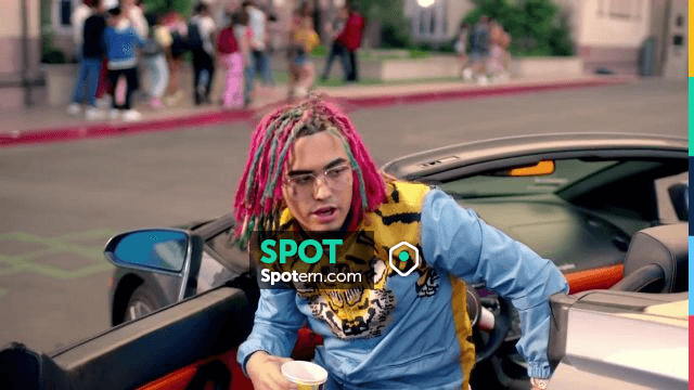 relieve practitioner enclose The jacket Gucci blue Lil Pump in her video clip Gucci Gang | Spotern