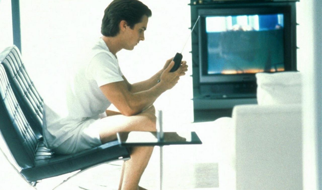 Chairs Knoll Barcelona black in Patrick Bateman (Christian Bale) in