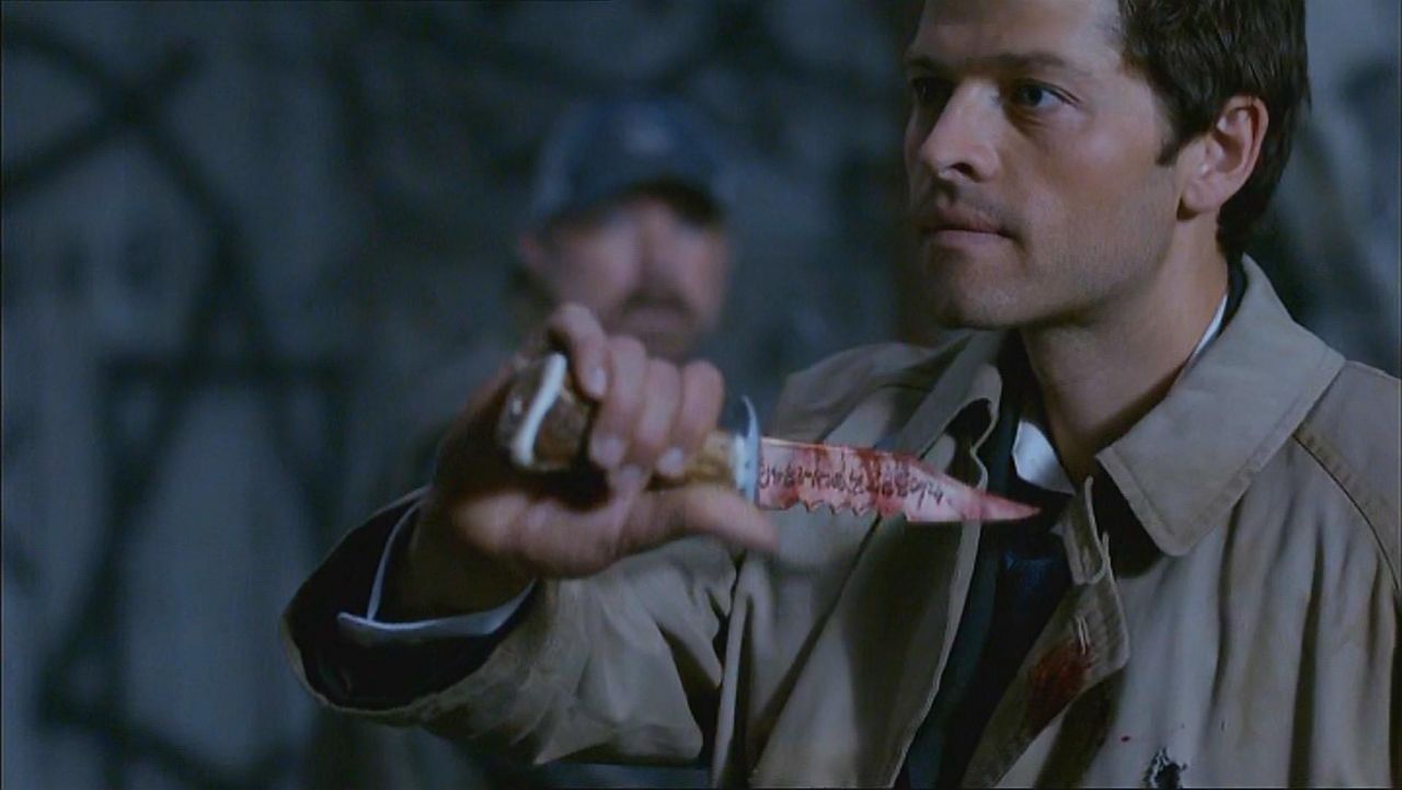 Demon killing knife as seen in <b>Supernatural</b> 4x01.