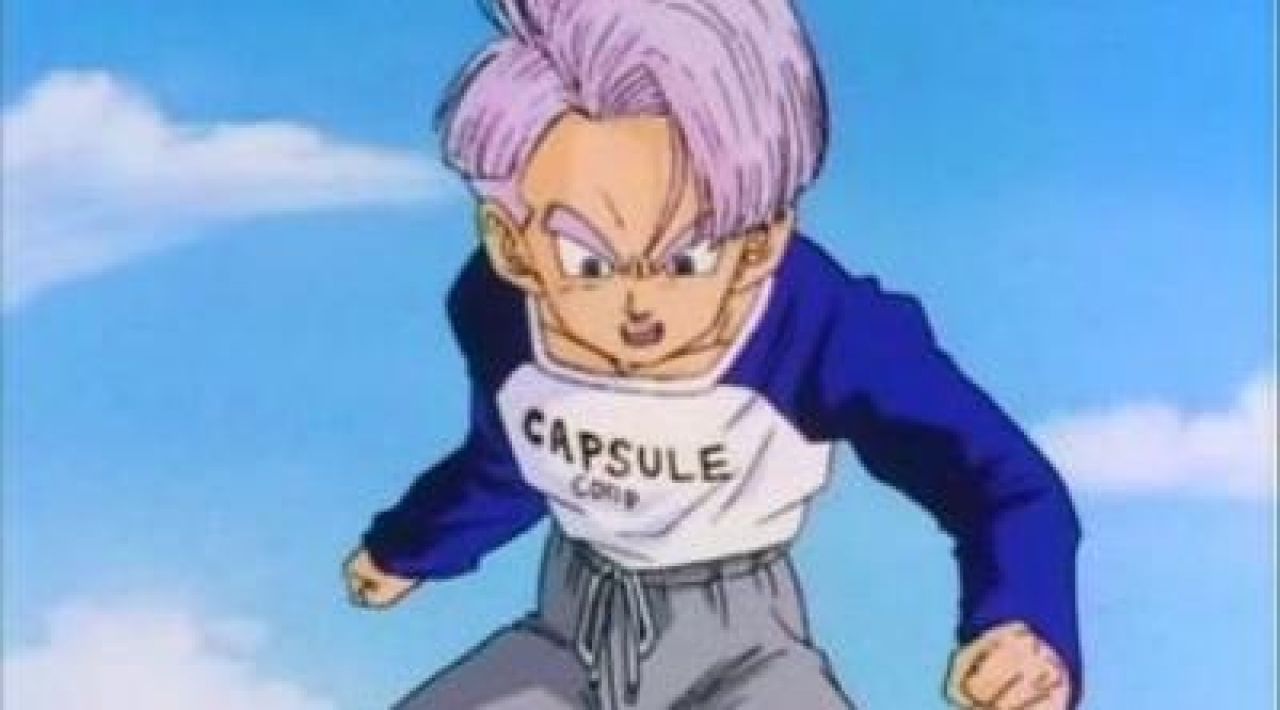 The t-shirt Capsule Corp Trunks in Dragon Ball Z.