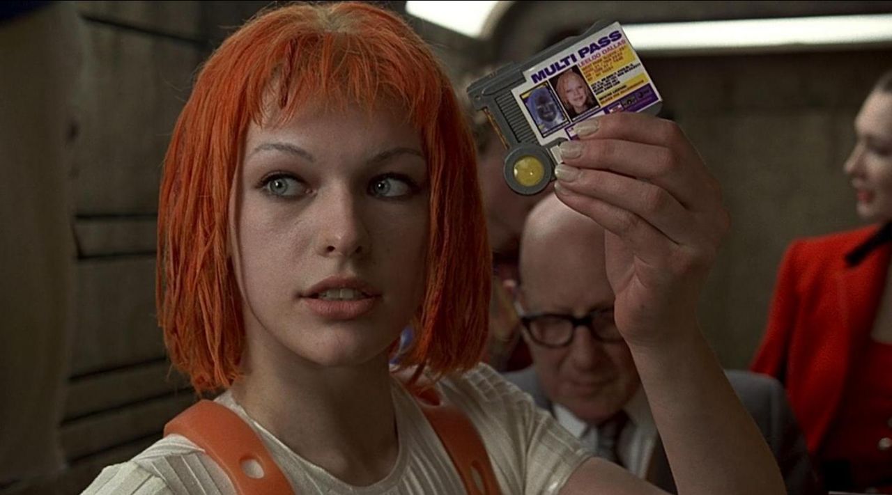 The Multi Pass LeeLoo Dallas (Milla Jovovich) in The Fifth Element