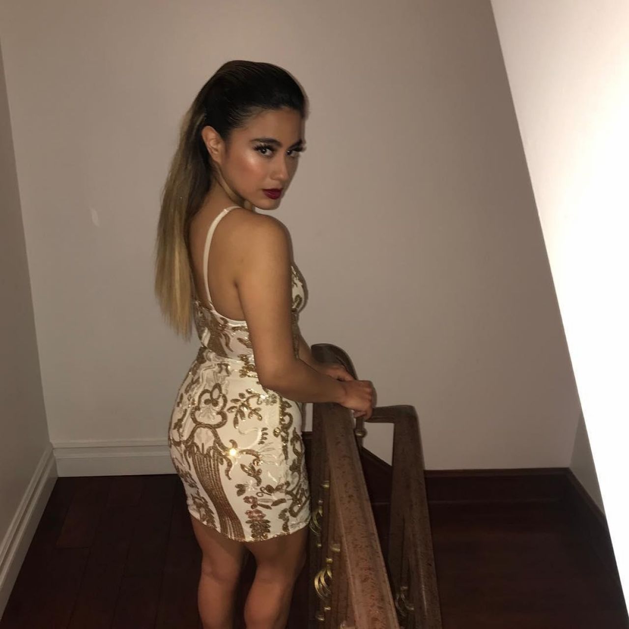 The dress at the transparency of Ally Brooke on the account instagram @ally...