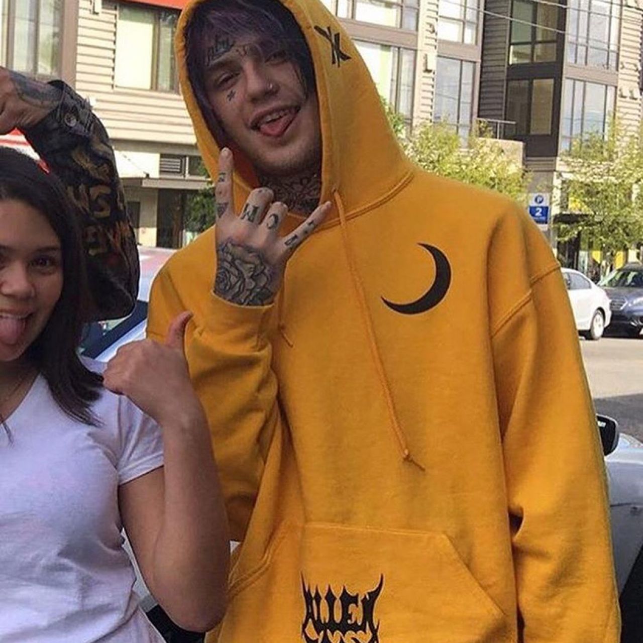 The sweatshirt hoody yellow 