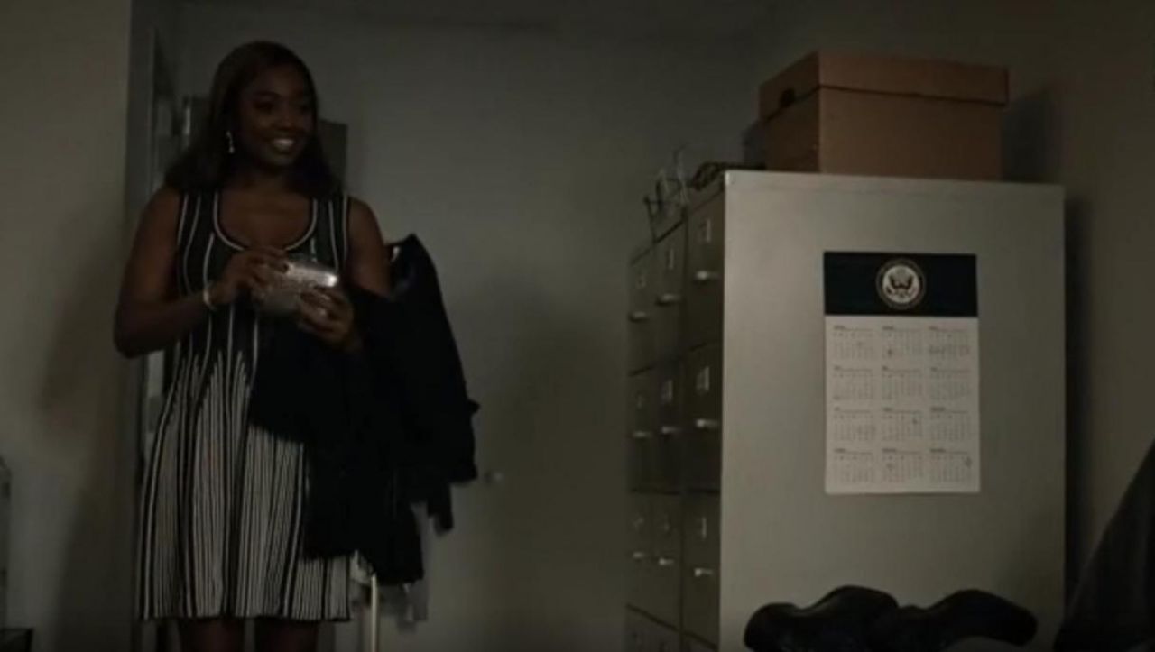 M Missoni Striped Sleeveless Fit&Flare Dress worn by Daisy Grant