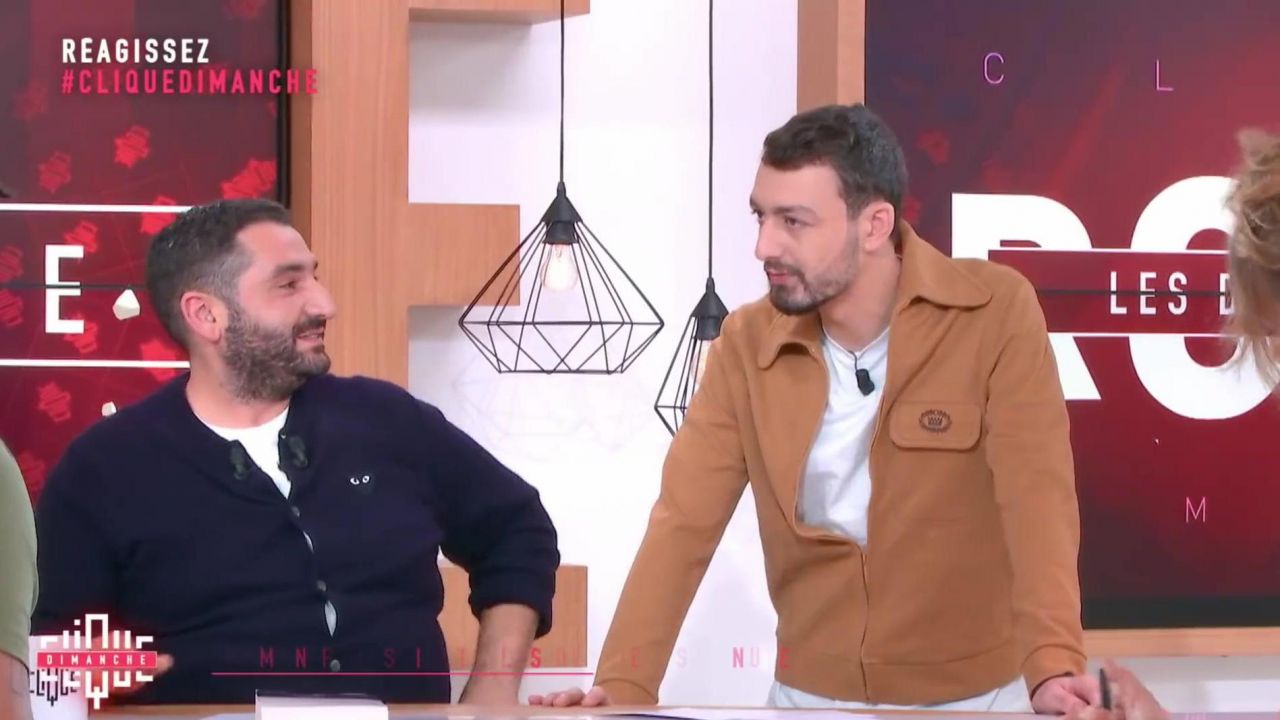 Roman Frayssinet Films Et Programmes Tv La veste marron beige portée par Roman Frayssinet dans Clique dimanche