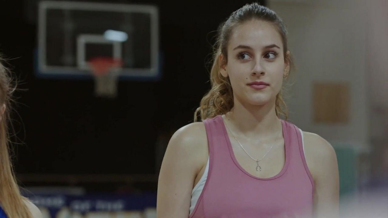 Pink Tank Top worn by Sarah (Nell Verlaque) in Secrets in a Small Town.