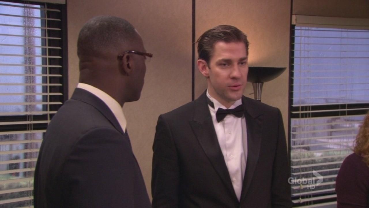 Black Tuxedo of Jim Halpert (John Krasinski) in The Office (Season 05 Episo...