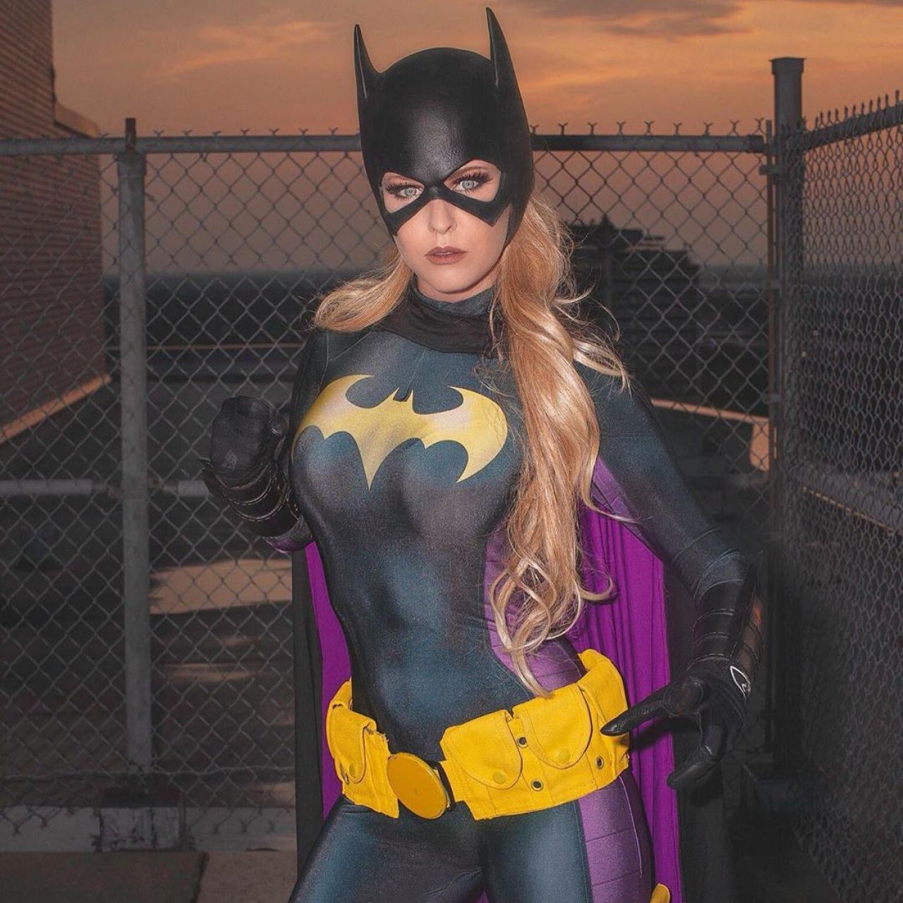 Batgirl Costume Cosplay worn by Jessica on the Instagram account of @maidof...