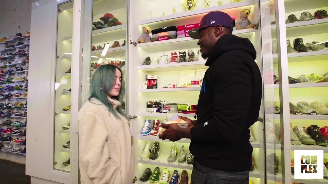 sneaker shopping billie eilish