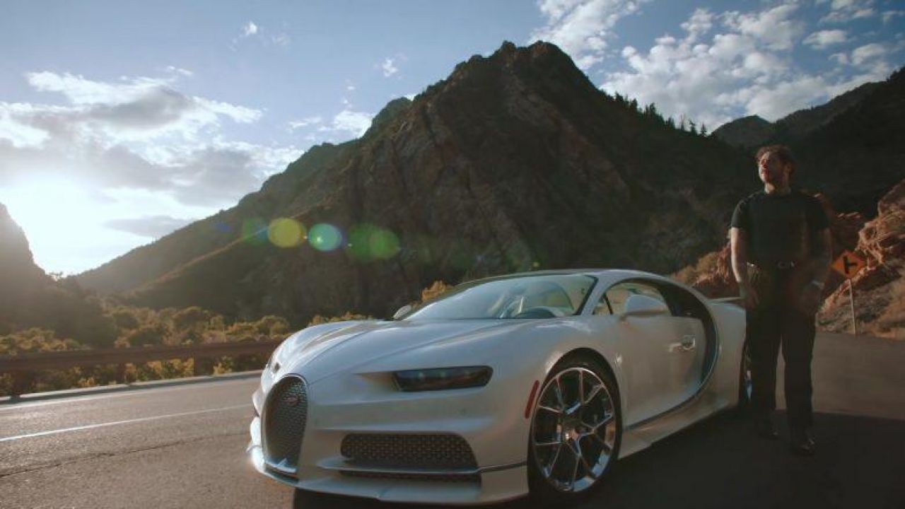 Bugatti Chiron Sports Car used by Post Malone in his Saint-Tropez music