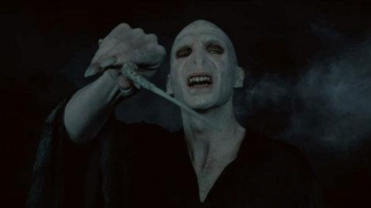 The magic wand of Lord Voldemort (Ralph Fiennes) in Harry Potter and