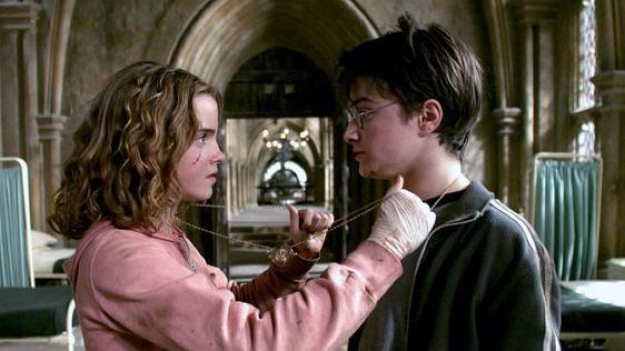 The turner of time, Hermione Granger (Emma Watson) in Harry Potter and