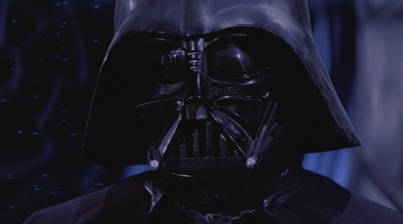 The helmet of Darth Vader in Star Wars, episode VI - Return of The Jedi ...